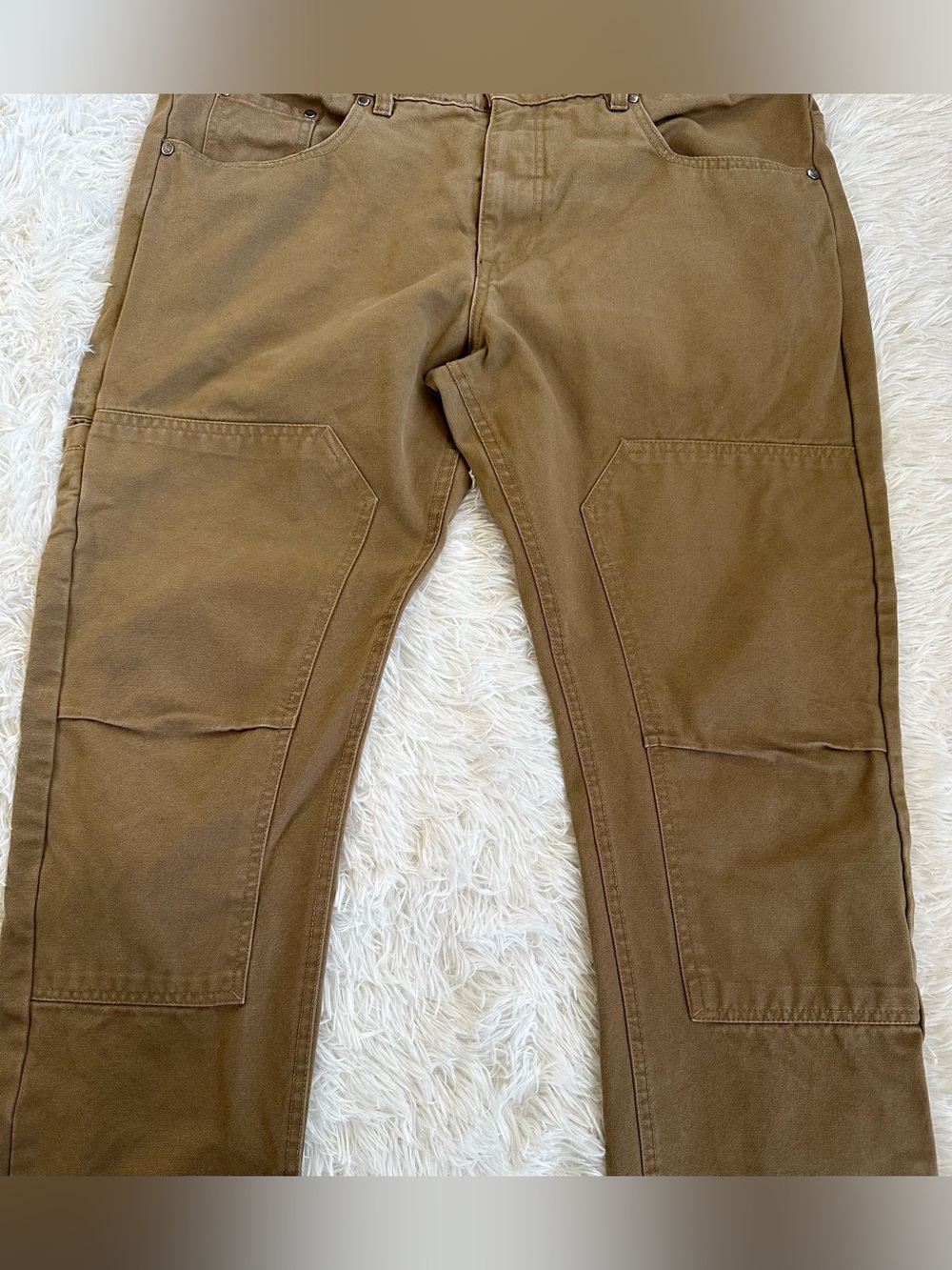 Iron & Resin Double Knee Journeyman Pants Mens 36  Canvas Carpenter workwear - Picture 6 of 14